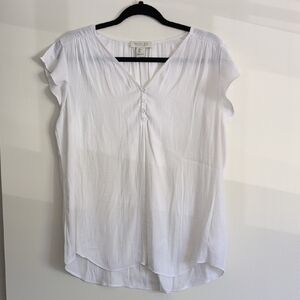 Rachel Zoe White Blouse, Size L‎